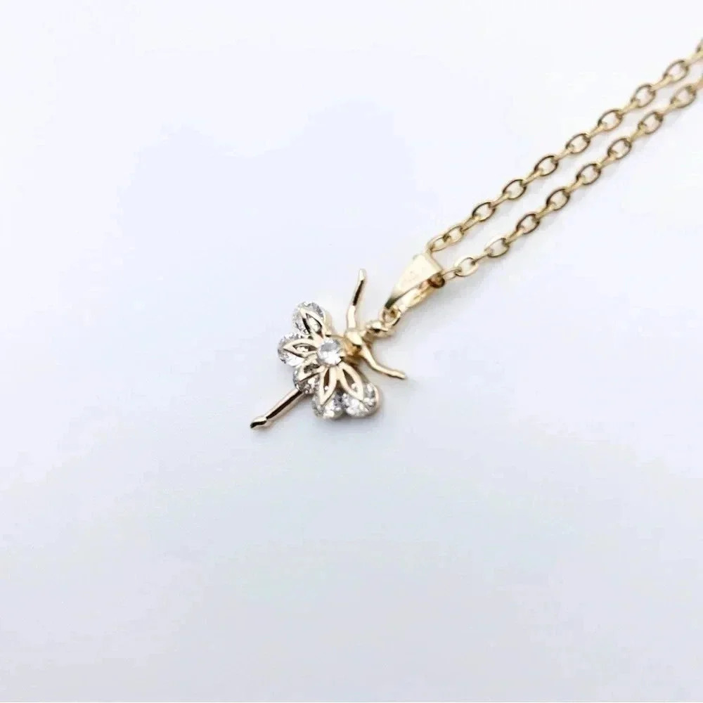 BALLET necklace | Gold plated | Dainty Necklace - Picture 2 of 9